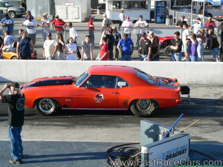 Orange 1969 Camaro With Black Stripes